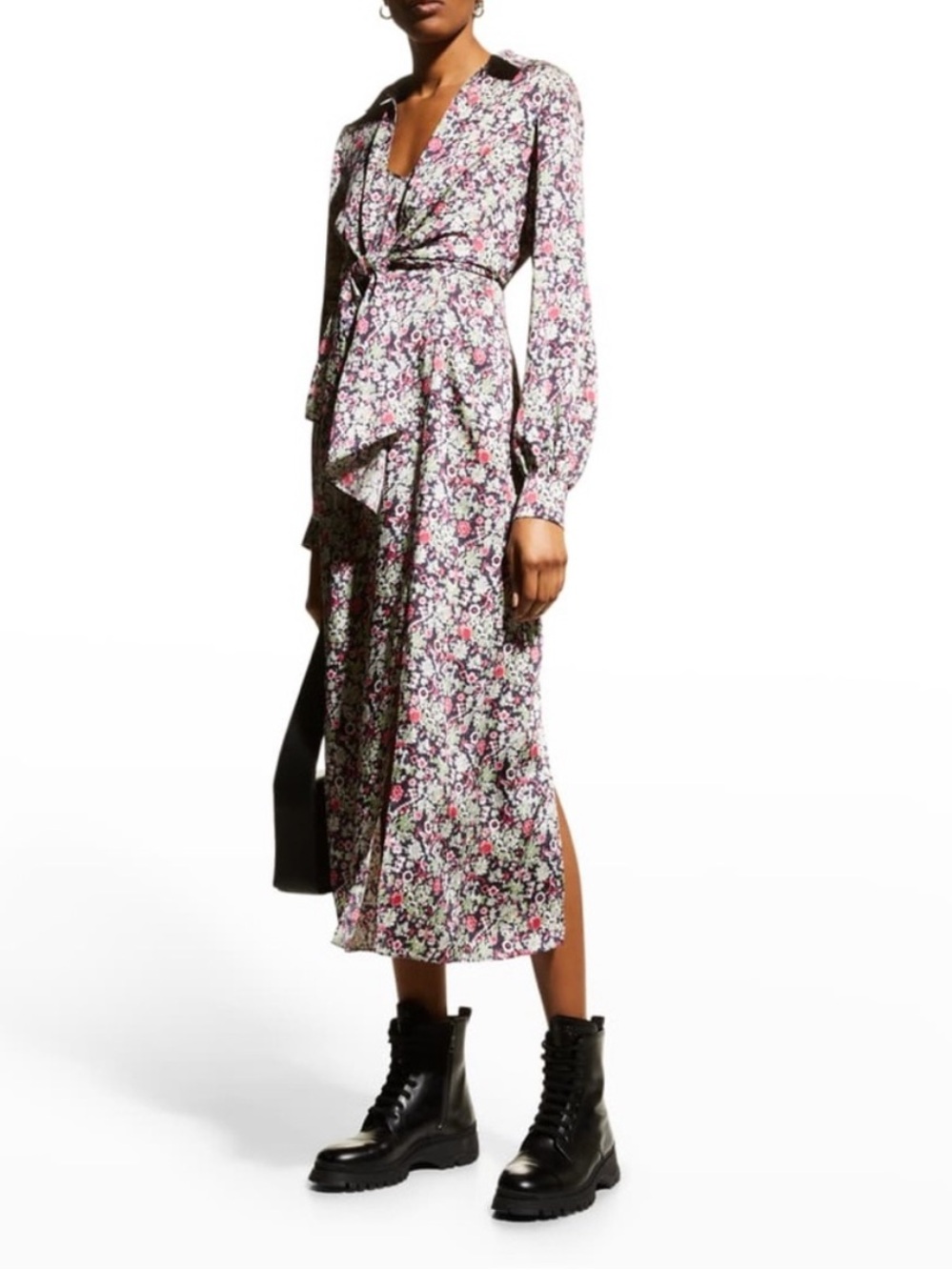 cinq a sept Quin Floral Midi Dress